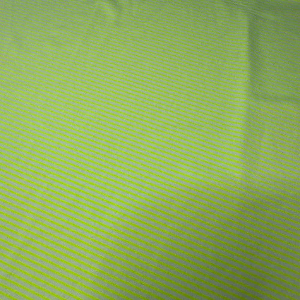 Nike Golf‎ Dri-FIT Polo Shirt Striped Athletic Fit Neon Green Yellow Small